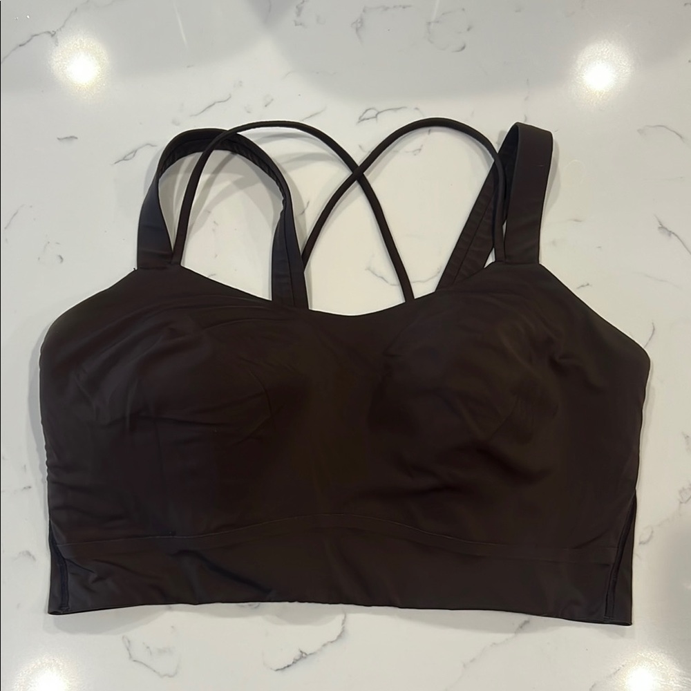 Lululemon - Like a Cloud Longline Bra D/DD - Sz 12 French Press